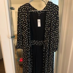 Ann Taylor NWT Polka Dot Wrap Dress